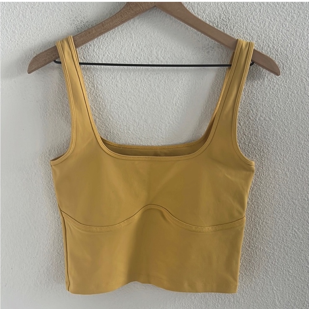 Abercrombie & Fitch • Soft A&F Collection: Mustard Tank w/ Flattering Seam